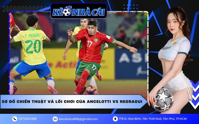 Sơ đồ chiến thuật và lối chơi của Ancelotti vs Regragui